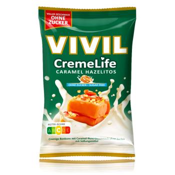 Preview: VIVIL CremeLife Caramel Hazelitos zuckerfrei 90g